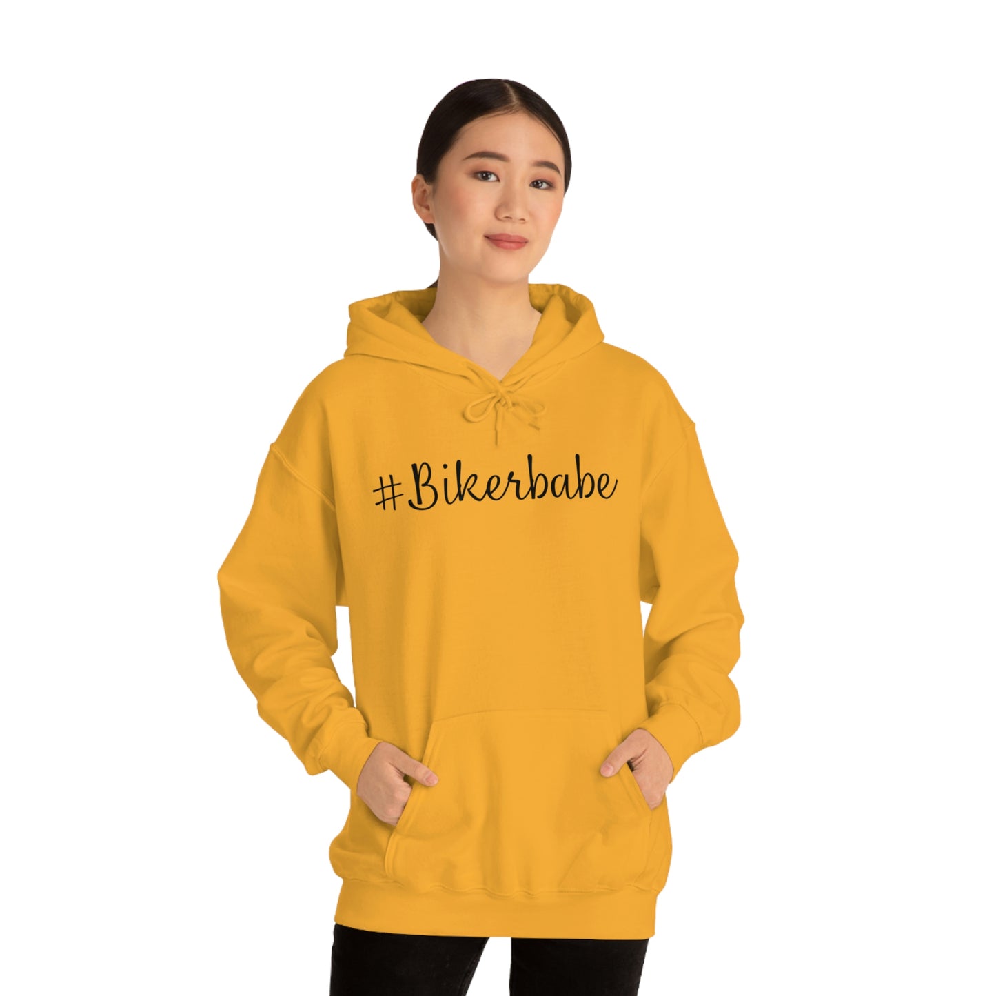 Biker Babe Leopard-Unisex Heavy Blend™ Hooded Sweatshirt