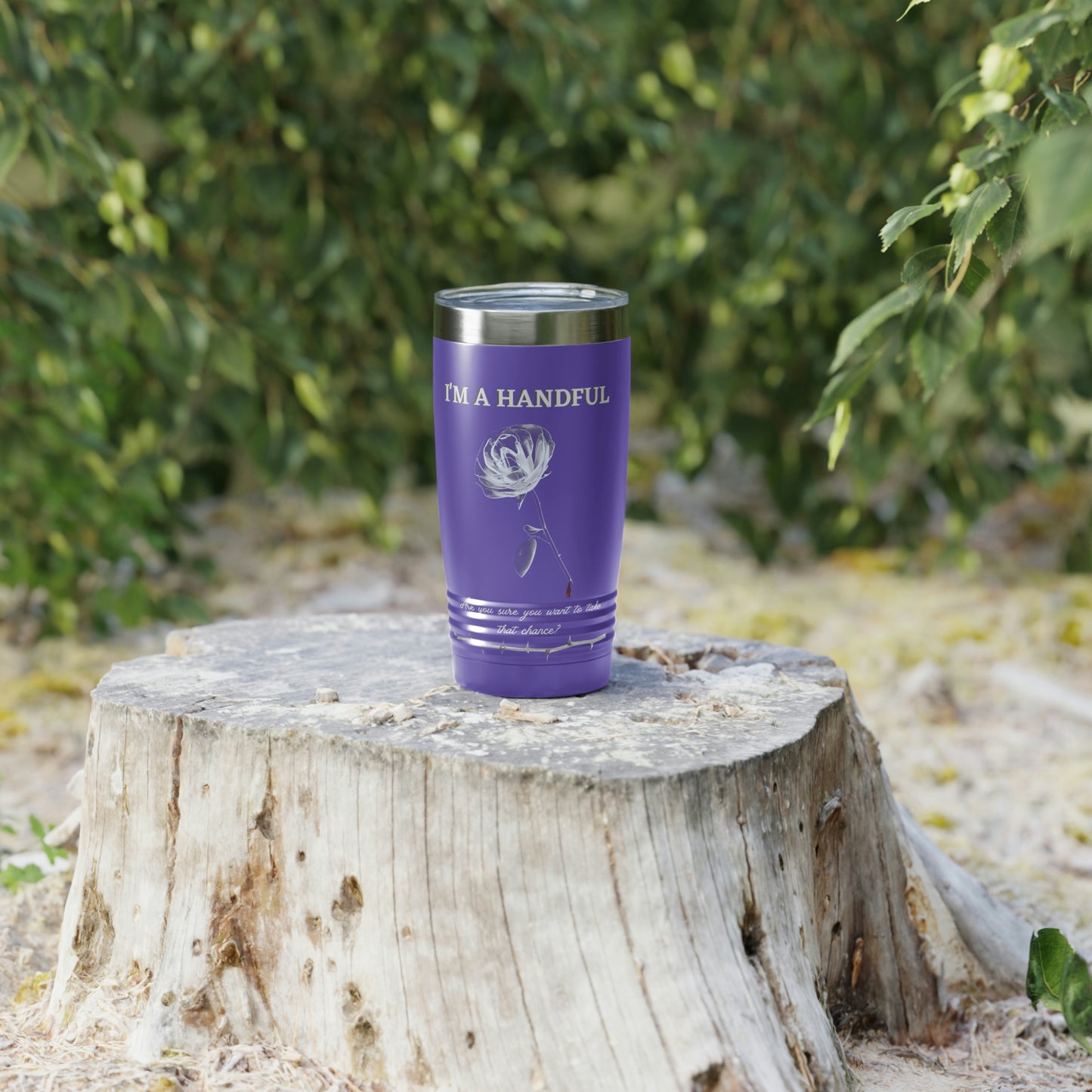 I'm A Handful-Ringneck Tumbler, 20oz