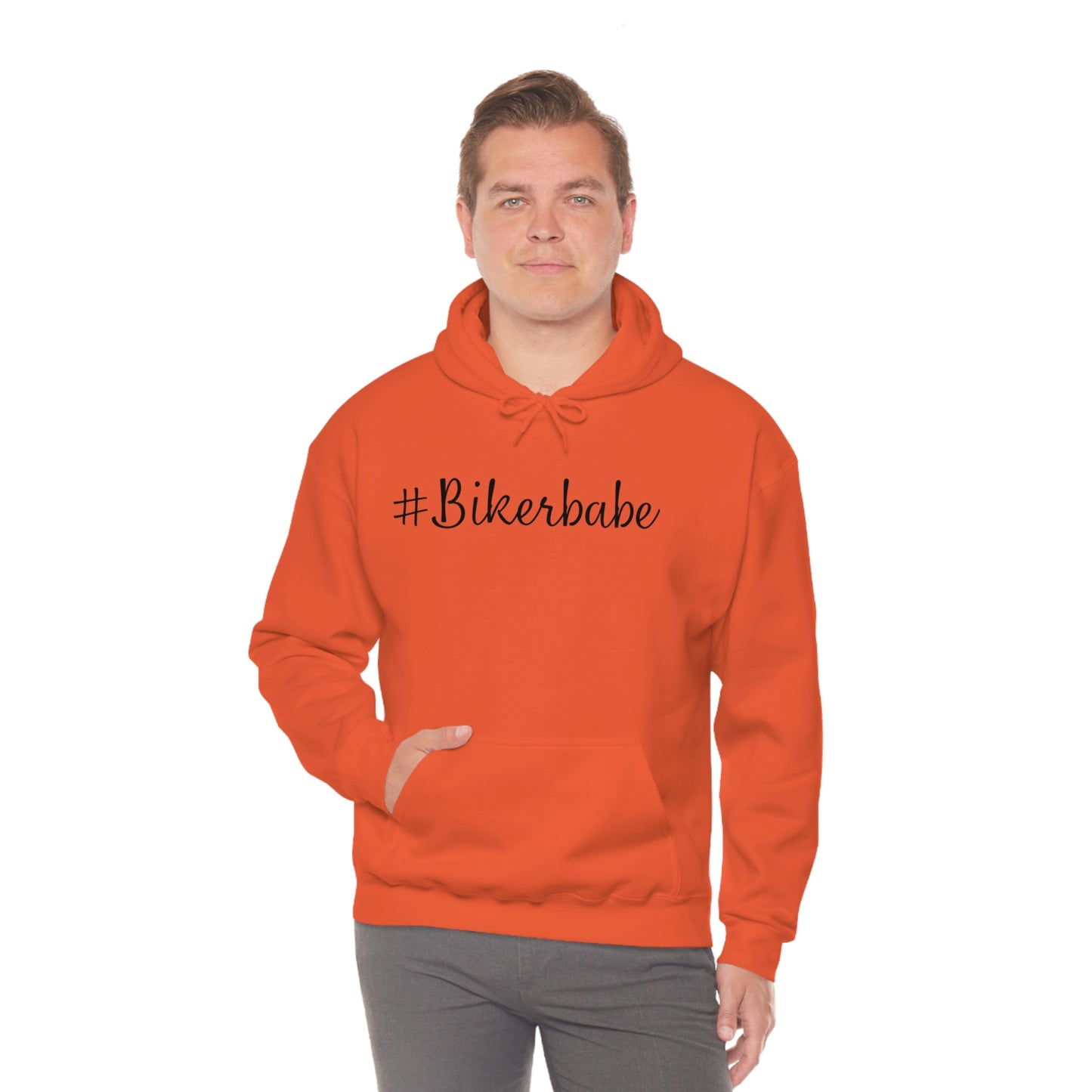 Biker Babe Leopard-Unisex Heavy Blend™ Hooded Sweatshirt