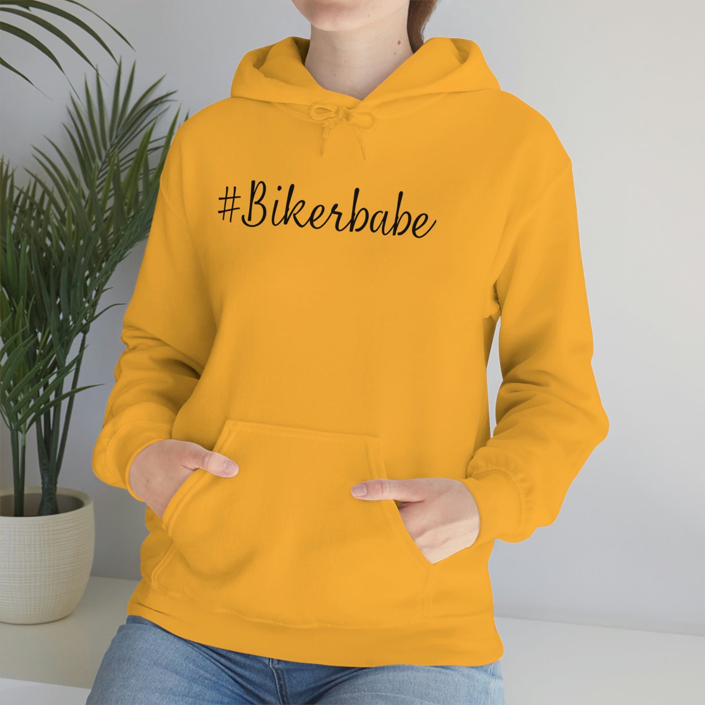 Biker Babe Leopard-Unisex Heavy Blend™ Hooded Sweatshirt