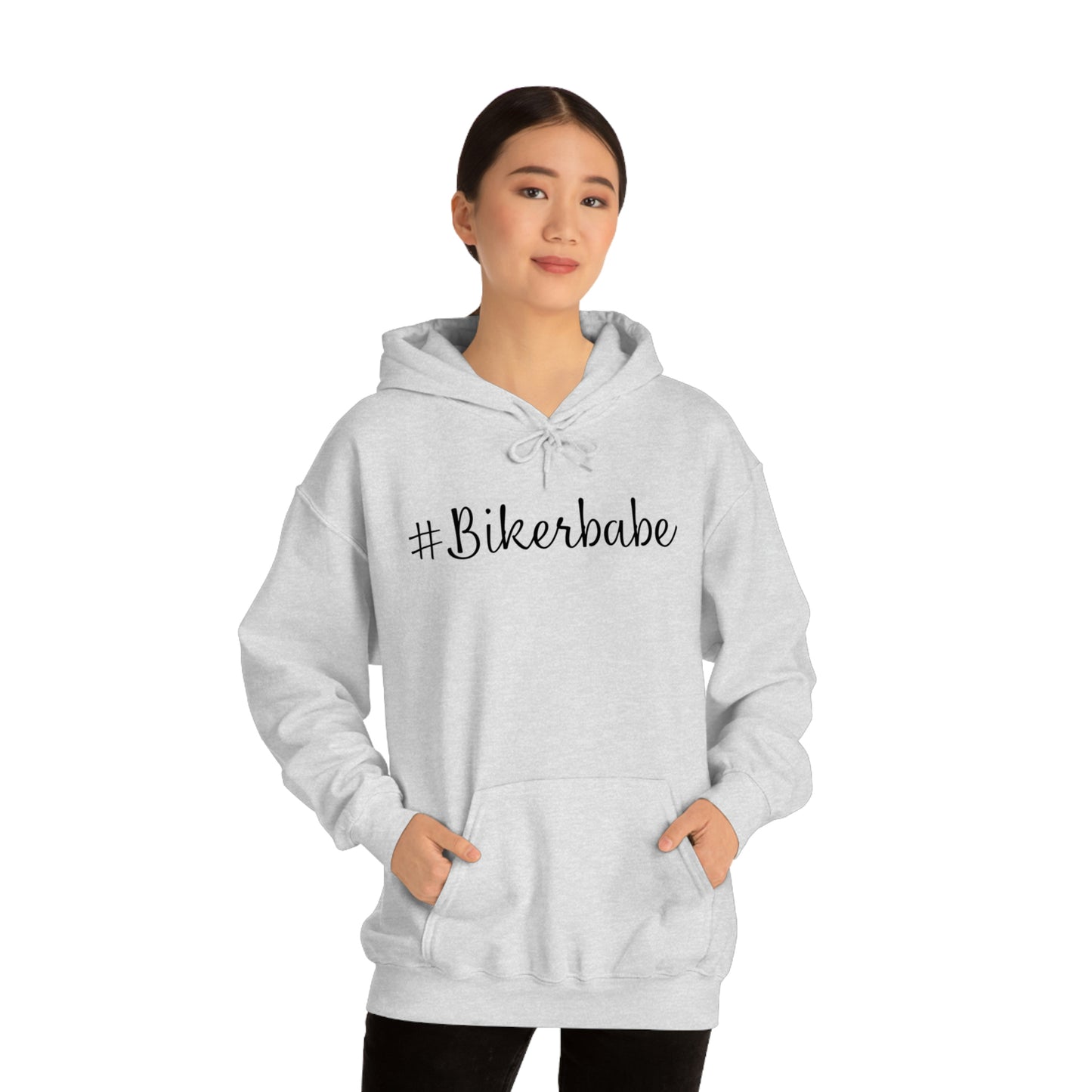 Biker Babe Leopard-Unisex Heavy Blend™ Hooded Sweatshirt