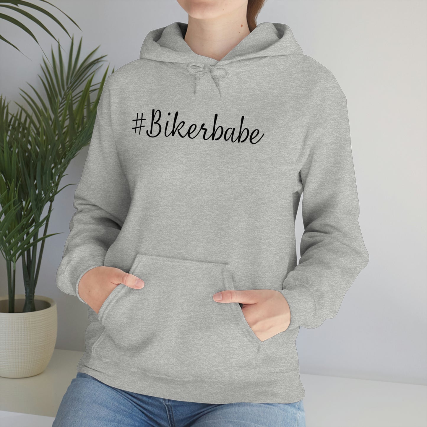 Biker Babe Leopard-Unisex Heavy Blend™ Hooded Sweatshirt
