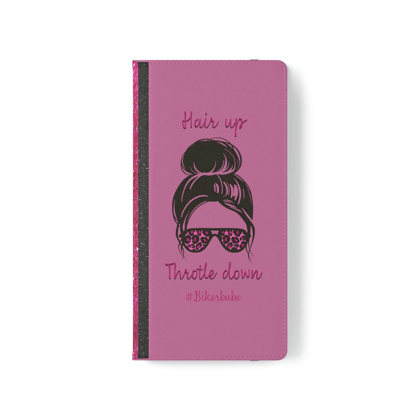 Biker Babe Pink Leopard Flip Cases
