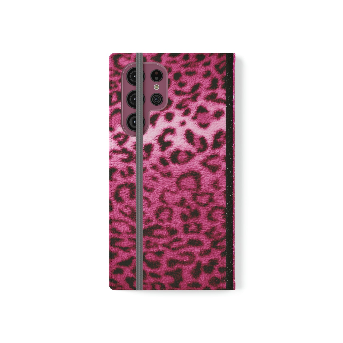 Biker Babe Pink Leopard Flip Cases