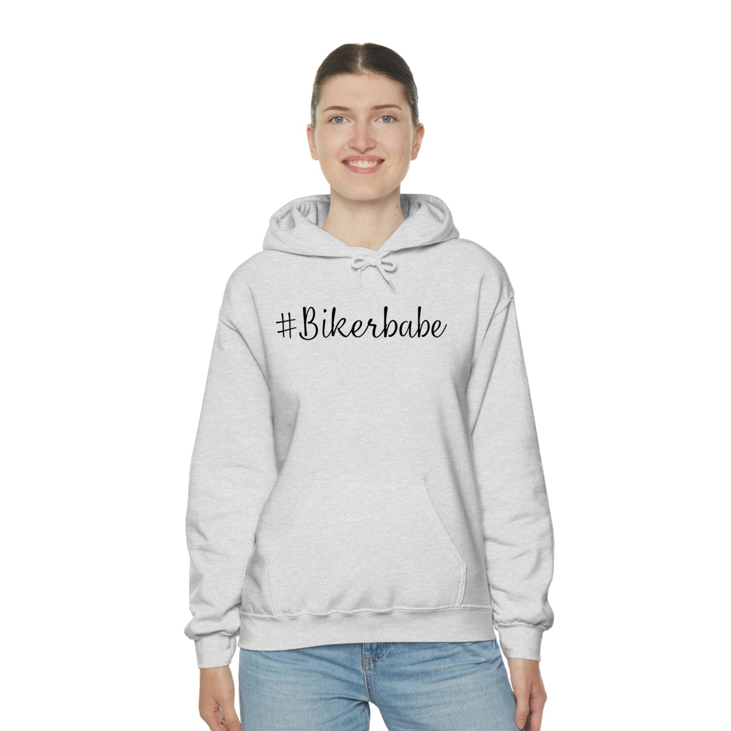 Biker Babe Leopard-Unisex Heavy Blend™ Hooded Sweatshirt