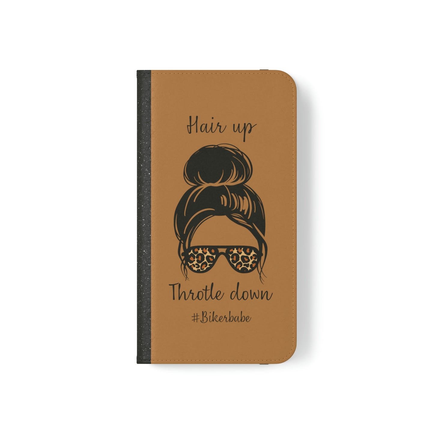Biker Babe Leopard Flip Cases