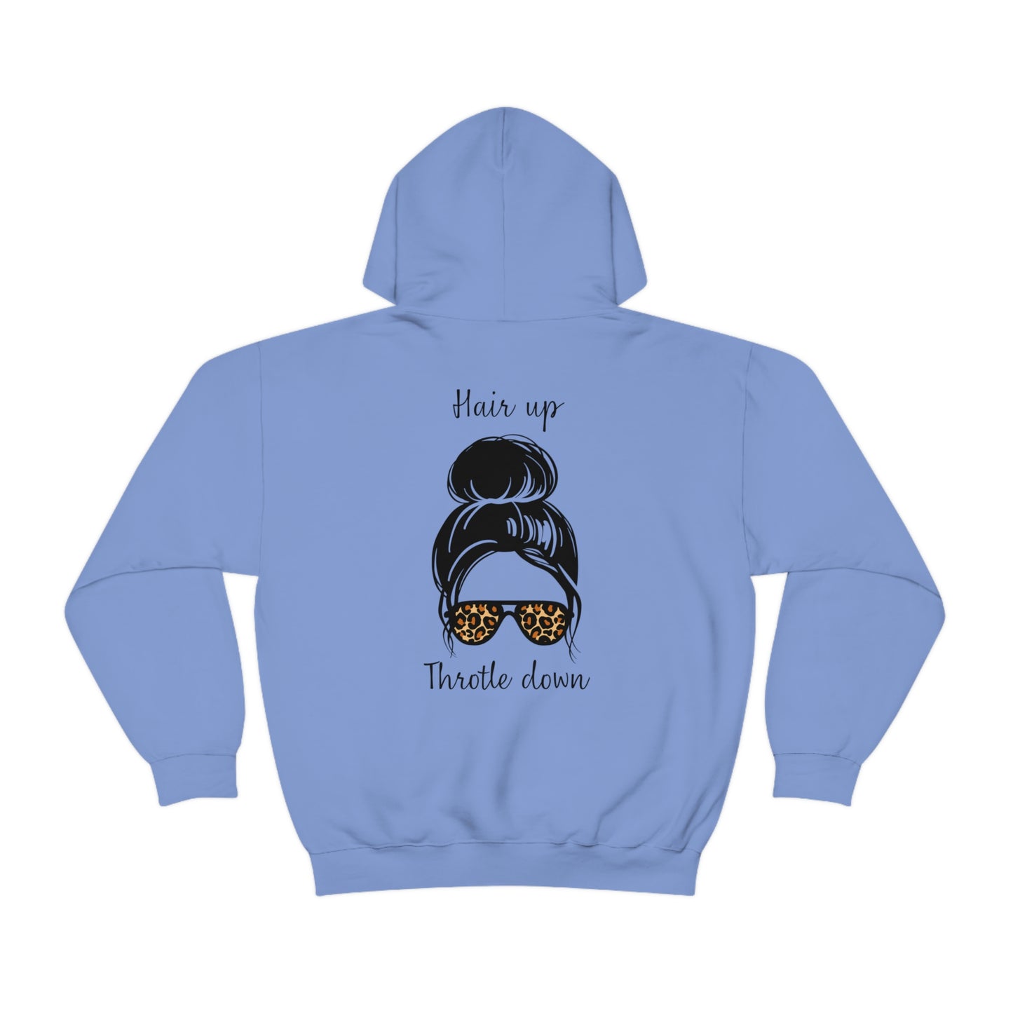 Biker Babe Leopard-Unisex Heavy Blend™ Hooded Sweatshirt